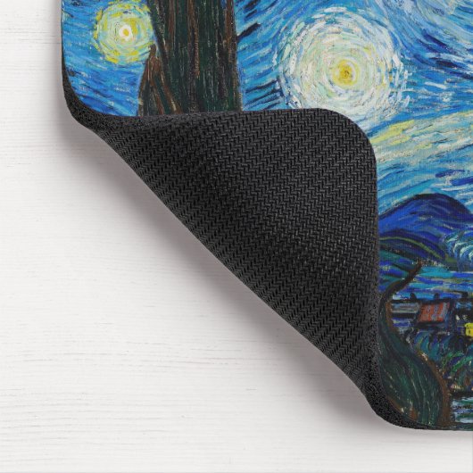 The Starry Night - Vincent Van Gogh Mousepad (Ecke)