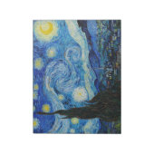 The Starry Night - Vincent Van Gogh Notizblock (Rotiert)