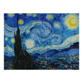 The Starry Night - Vincent Van Gogh Poster