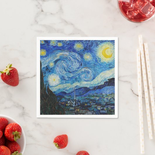 The Starry Night - Vincent Van Gogh Serviette (Beispiel)