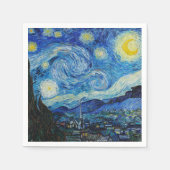 The Starry Night - Vincent Van Gogh Serviette (Vorderseite)