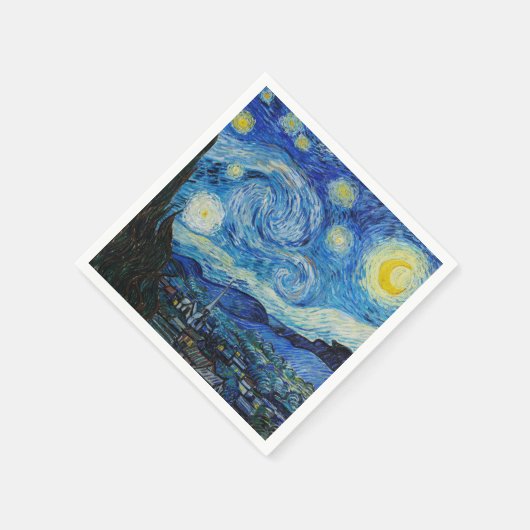 The Starry Night - Vincent Van Gogh Serviette (Ecke)