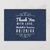 The Starry Night Wedding Collection - Danke Postkarte (Vorderseite)