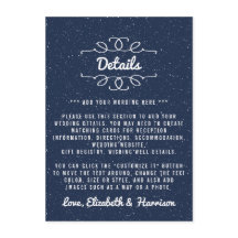 The Starry Night Wedding Collection - Detail