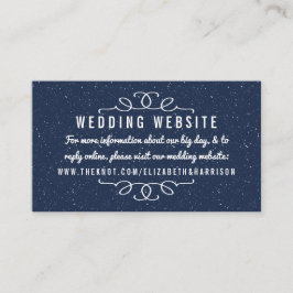 The Starry Night Wedding Collection - Website Begleitkarte