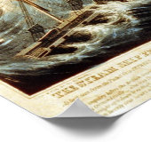 The Steam Ship President Poster (Ecke)