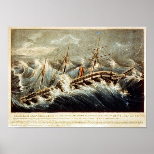 The Steam Ship President Poster (Vorne)