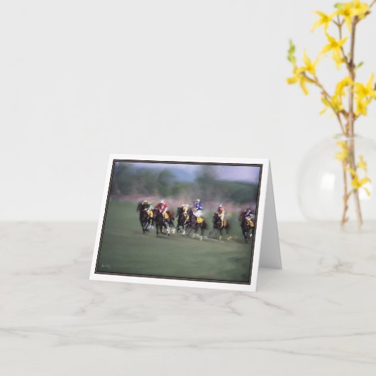 The Steeple Chase Karte (Gelbe Blume)