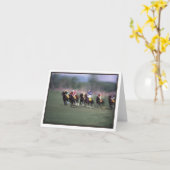 The Steeple Chase Karte (Gelbe Blume)