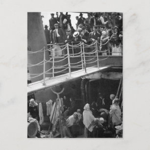 The Steerage - Immigration Ship Vintag 1907 Postkarte