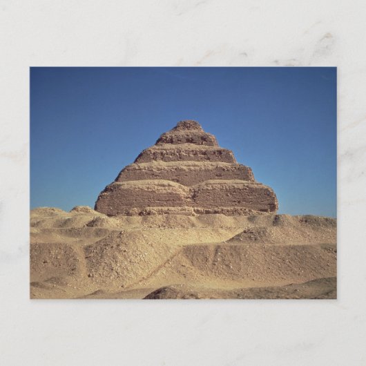 The Step Pyramid of King Djoser, c.2630-2611 v. Ch Postkarte (Vorderseite)