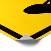 The Stinging Marine Life Warning Sign, Australien Poster (Ecke)