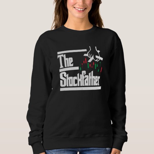 The Stockfather Cryptocurrency Blockchain Best Dad Sweatshirt (Vorderseite)