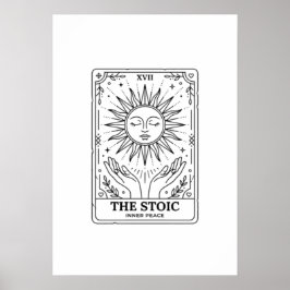  The Stoic Tarot Card: Inner Peace  Poster