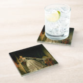 The Stolen Kiss Fragonard Glasuntersetzer (Schrägansicht)