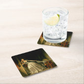 The Stolen Kiss Fragonard Rechteckiger Pappuntersetzer (Vor Ort)