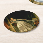 The Stolen Kiss Fragonard Runder Pappuntersetzer (Angewinkelt)