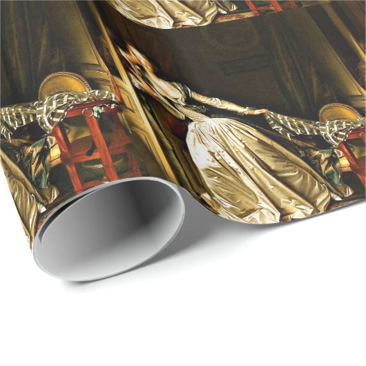 The Stolen Kiss, Gemälde von Jean-Honore Fragonard Geschenkpapier (Rolleneckpunkt)