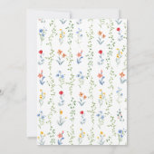 The Stork Heirloom Rose & Ribbon Baby Shower Einladung (Rückseite)