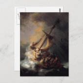 The-Storm-on-Sea-of-Galilee-by-Rembrandt Postkarte (Vorne/Hinten)