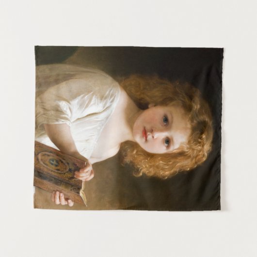 The Story Book, 1877 von William-Adolphe Bouguerea Wandteppich (Vorderseite (Horizontal))