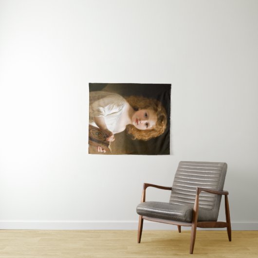 The Story Book, 1877 von William-Adolphe Bouguerea Wandteppich (Beispiel (Horizontal))