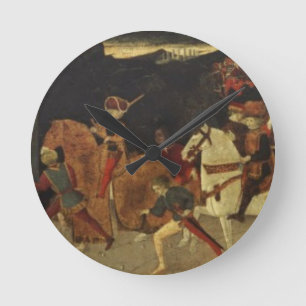 The Story of Alatiel, on Horseback and at a Banque Runde Wanduhr