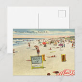 The Strand at Ocean Drive Beach, South Carolina Postkarte (Vorne/Hinten)