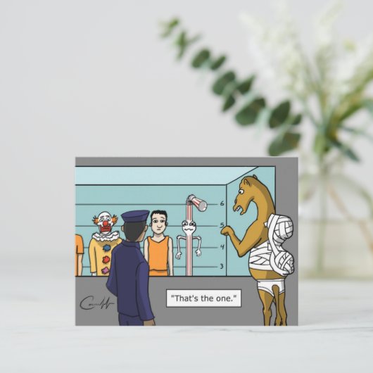 "The Straw" Postkarte (Stehend Vorderseite)