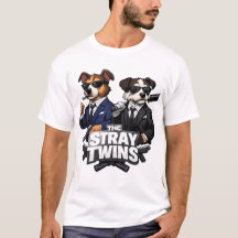 The Stray Twins – British Dog Parody T-Shirt