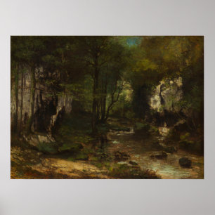 The Stream - Gustave Courbet Kunst Poster