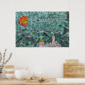 The Streets of Denver Collage 36x24 Poster (Küche)