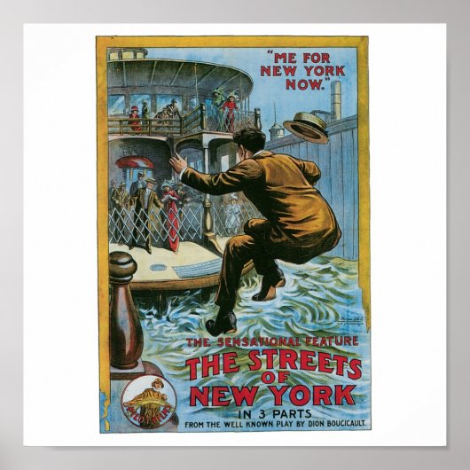 "The Streets of New York" Poster (Vorne)