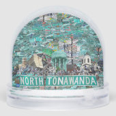 The Streets of North Tonawanda Snow Globe Schneekugeln (Rückseite)