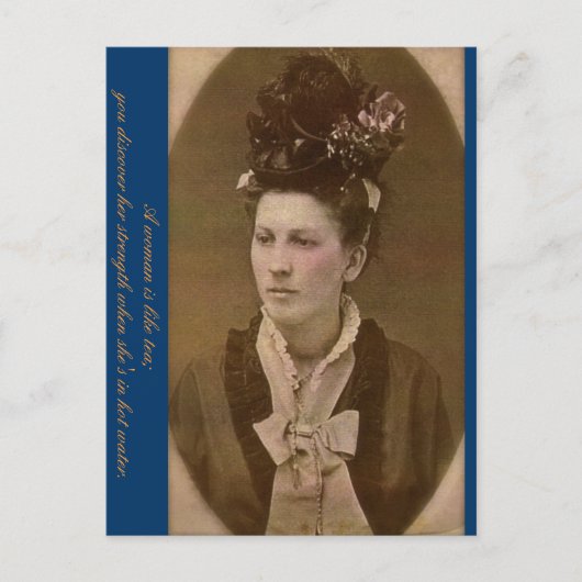 The Strength of a Woman Postkarte (Vorderseite)