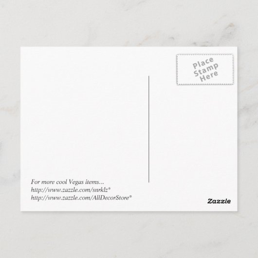 The Strip @ Night Las Vegas Postkarte #3 (Rückseite)