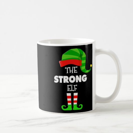 The Strong Elf Group Matching Family Christmas Pjs Kaffeetasse (Rechts)