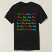 The Stroop Test Dark  T-Shirt (Design vorne)