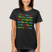 The Stroop Test T-Shirt (Vorderseite)