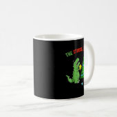 The Struggle Is Real Funny Dinosaur Trex Christmas Kaffeetasse (VorderseiteRechts)