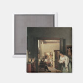 The Studio of Ingres in Rome, 1818 Magnet (Vorderseite/Rückseite)