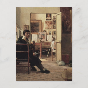 The Studio of Ingres in Rome, 1818 Postkarte