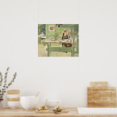 The Study Room, 1908 von Carl Larsson Poster (Küche)