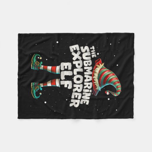 The Submarine Explorer Elf Family Matching Group C Fleecedecke (Vorderseite (Horizontal))