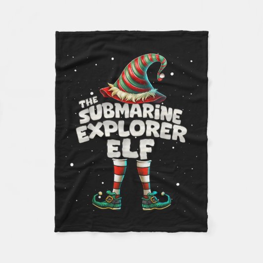 The Submarine Explorer Elf Family Matching Group C Fleecedecke (Vorderseite)