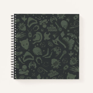 The Suicide Squad   Character Icon Pattern Notizblock