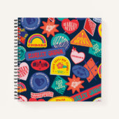 The Suicide Squad | Harley Quinn Badge Pattern Notizblock (Vorderseite)