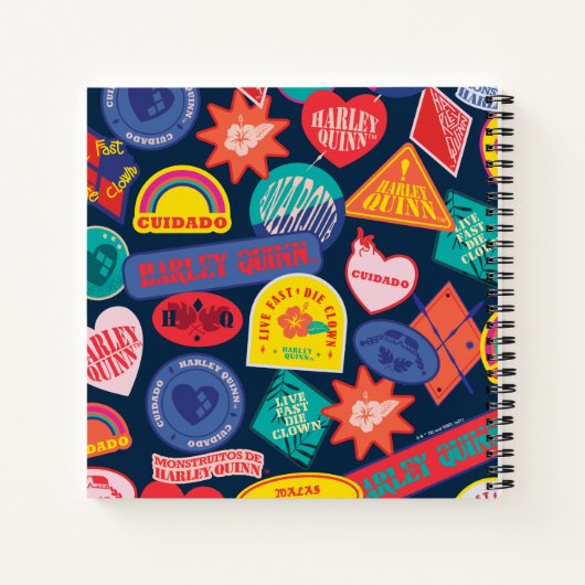 The Suicide Squad | Harley Quinn Badge Pattern Notizblock (Rückseite)