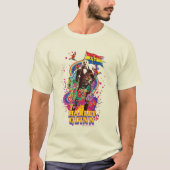 The Suicide Squad | Harley Quinn Flowers & Rainbow T-Shirt (Vorderseite)