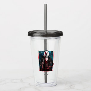 The Suicide Squad Harley Quinn & Green Ferns Acryltrinkbecher